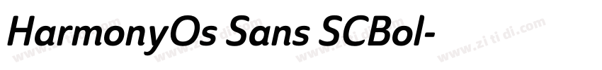 HarmonyOs Sans SCBol字体转换